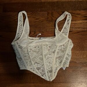 Zara lace corset top